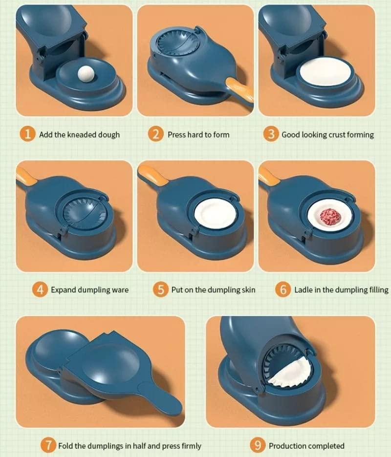 SwiftWrap™ Momos, Ghughra & Gujiya Maker – Effortless Dumpling & Pastry Mould for Your Kitchen