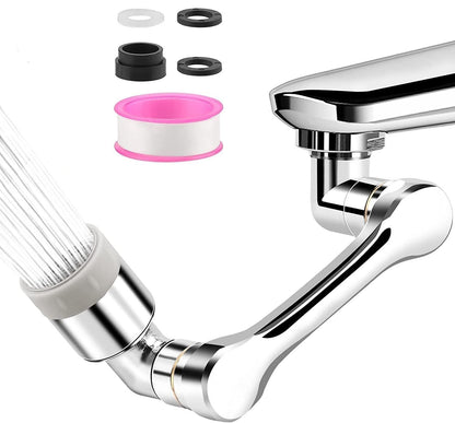 AquaFlex™ 1440° Rotating Faucet Extender – Splash-Free & Dual-Mode Water Flow
