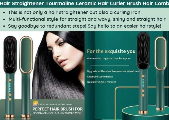 SleekStyler™ 3-in-1 Hair Straightener, Curler & Comb – Fast & Frizz-Free Styling