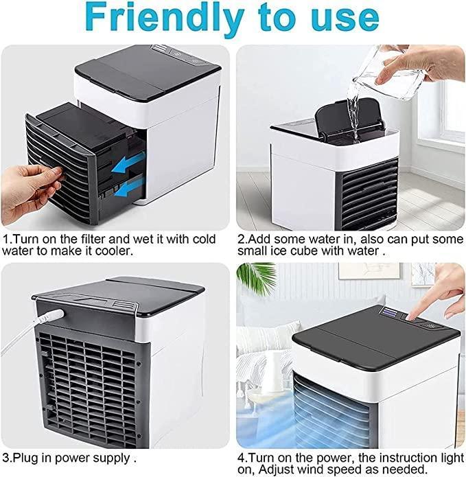 AquaMist™ 3-in-1 Humidifier, Air Purifier & Mini Cooler – Stay Cool & Refreshed Anywhere