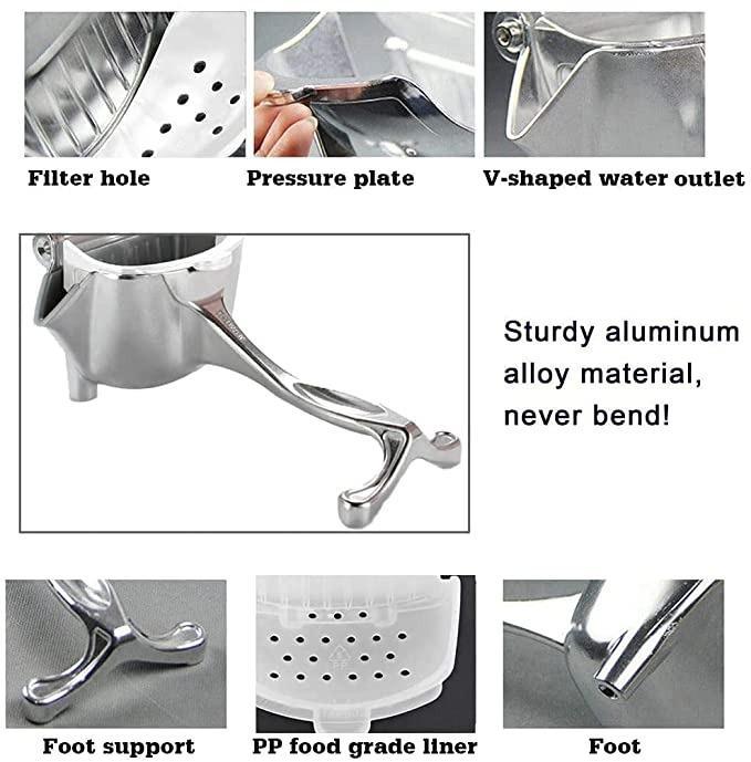 PurePress Aluminum Fruit Juicer – Effortless Manual Squeezer