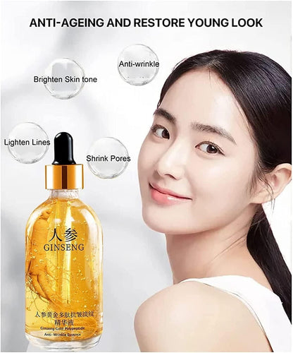 GlowRegen™ Ginseng Gold Polypeptide Anti-Ageing Serum – Youthful Radiance in Every Drop