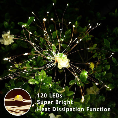 SolarGlow™ Firework LED Garden Lights – Waterproof, Solar-Powered & Dazzling Outdoor Decor