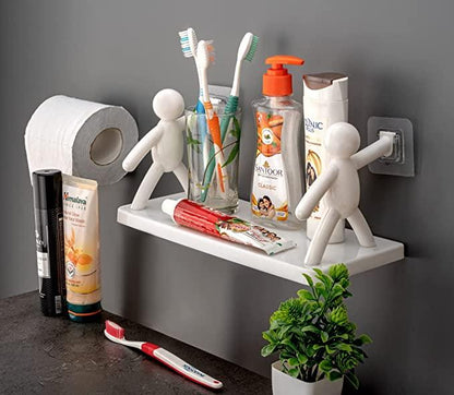 StickBuddy™ Wall Hanging Storage Shelf – No-Drill, Heavy-Duty Organizer for Bathroom & Kitchen