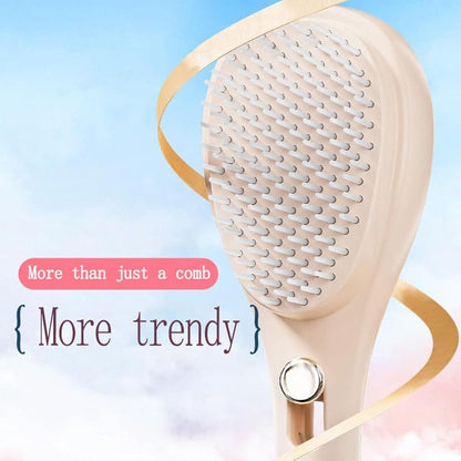 HairEase™ Retractable Scalp Massage Comb – Easy Cleaning & Smooth Detangling