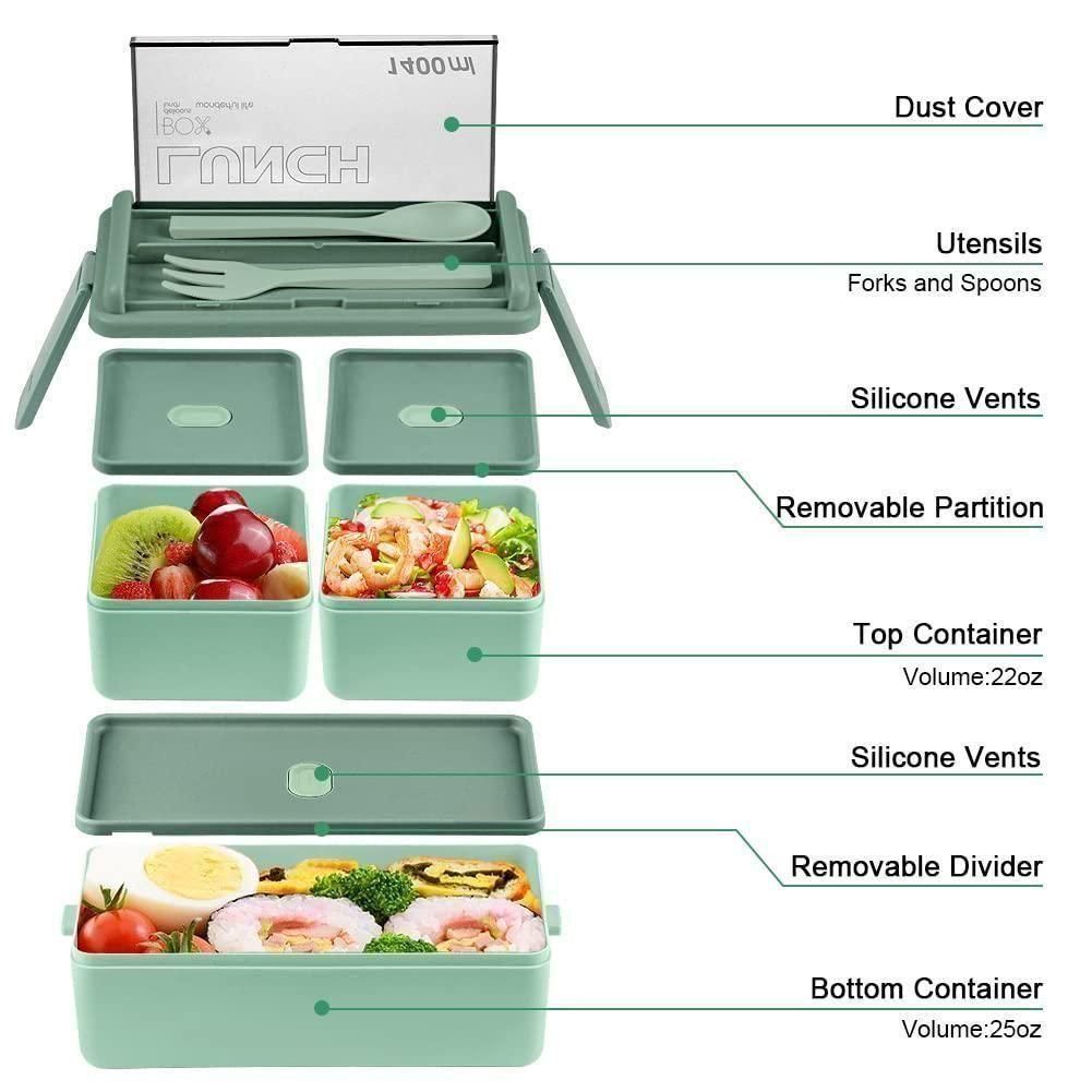 BentoFresh™ Compartment Lunch Box – Leakproof & Portable Meal Organizer