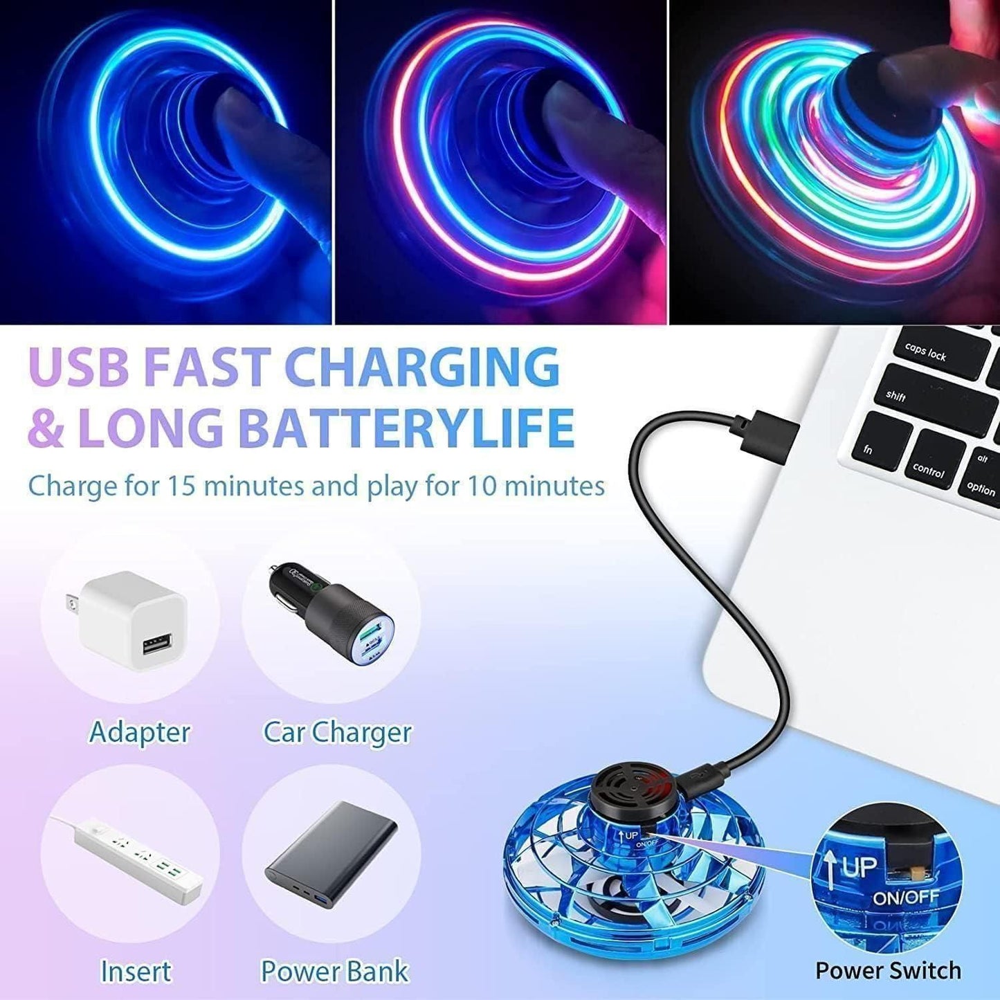 SkyGlide™ Magic Flying Orb Spinner – Gravity-Defying Fun for All Ages