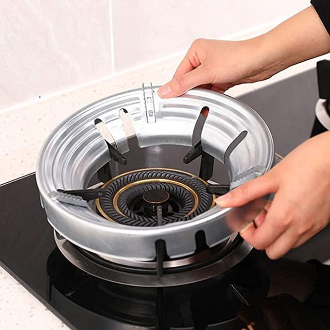 FlameGuard™ Gas Saver Stand – Energy-Saving Windproof Stove Protector (Pack of 2)