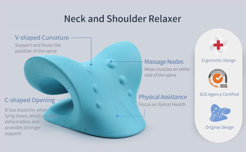 SpineAlign™ Neck & Shoulder Stretcher – Instant Relief for Pain & Posture Correction