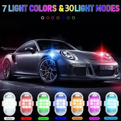 GlowBeam™ 7-Color USB Rechargeable Flashing LED Lights – Wearable Party Glow