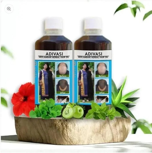 Adivasi Neelambari Herbal Hair Oil (125ML x 2) – Fast Hair Growth & Hair Fall Control