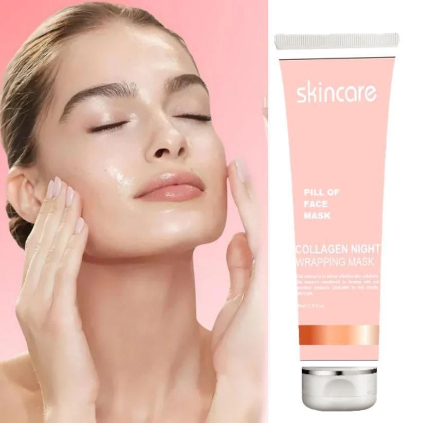 GlowLift™ Collagen Night Wrapping Peel-Off Mask – Deep Hydration & Wrinkle Reduction