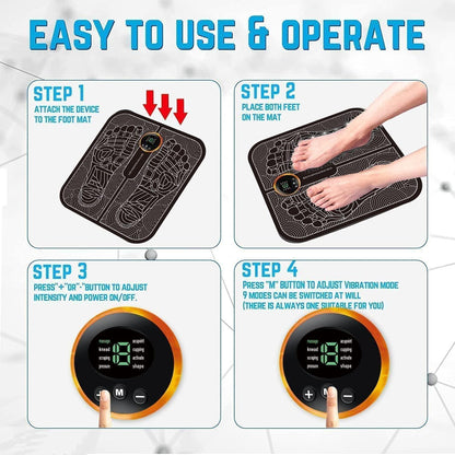 SootheRelief™ EMS Foot Massager – Wireless, Pain-Relieving & Relaxing Therapy