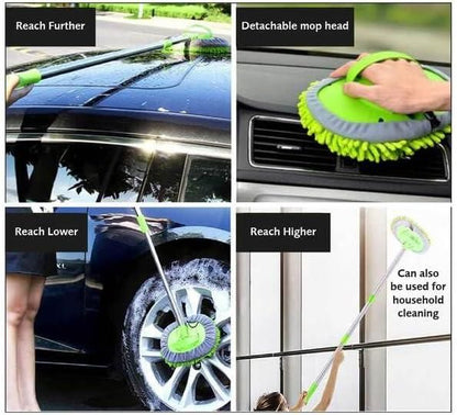FlexiReach™ Extendable Cleaning Mop – Long Handle & 360° Swivel Head