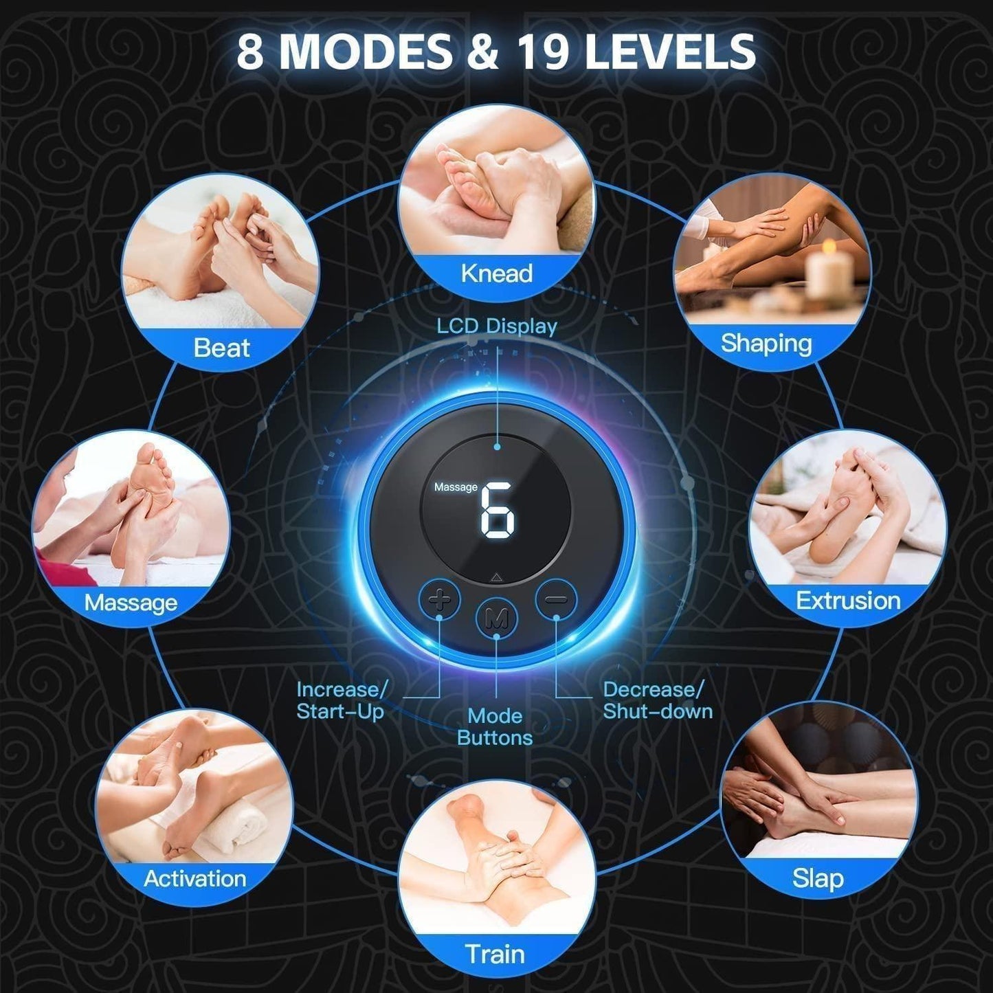 SootheRelief™ EMS Foot Massager – Wireless, Pain-Relieving & Relaxing Therapy