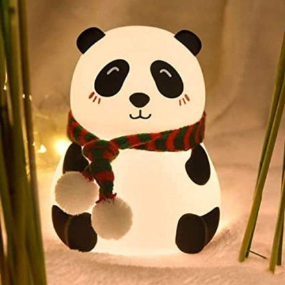 GlowPanda™ Cute LED Night Lamp – Soft Touch Dimmable Light for Kids