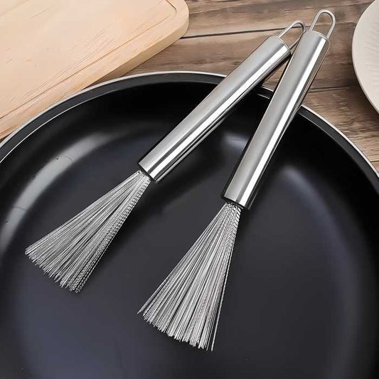 ScrubMaster™ Stainless Steel Pan Cleaning Brush – Heavy-Duty Kitchen Scrubber (Pack of 2)