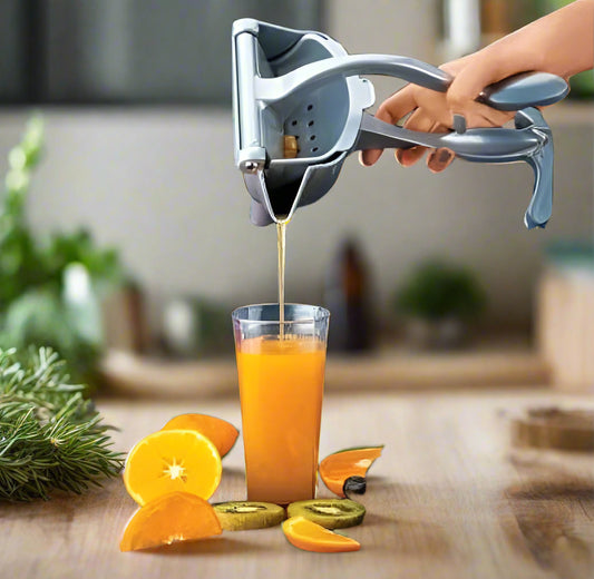 PurePress Aluminum Fruit Juicer – Effortless Manual Squeezer