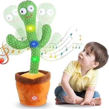 GroovyCactus™ LED Dancing & Talking Cactus Toy – Fun, Music & Mimicry for Kids