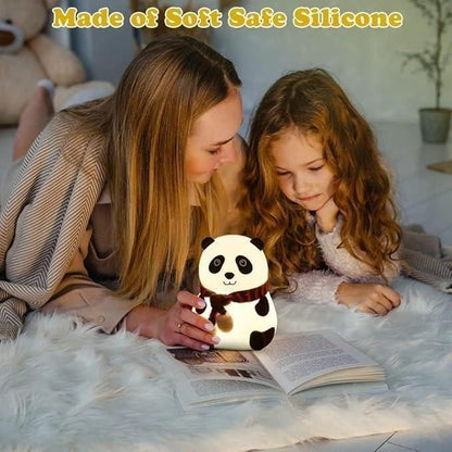 GlowPanda™ Cute LED Night Lamp – Soft Touch Dimmable Light for Kids