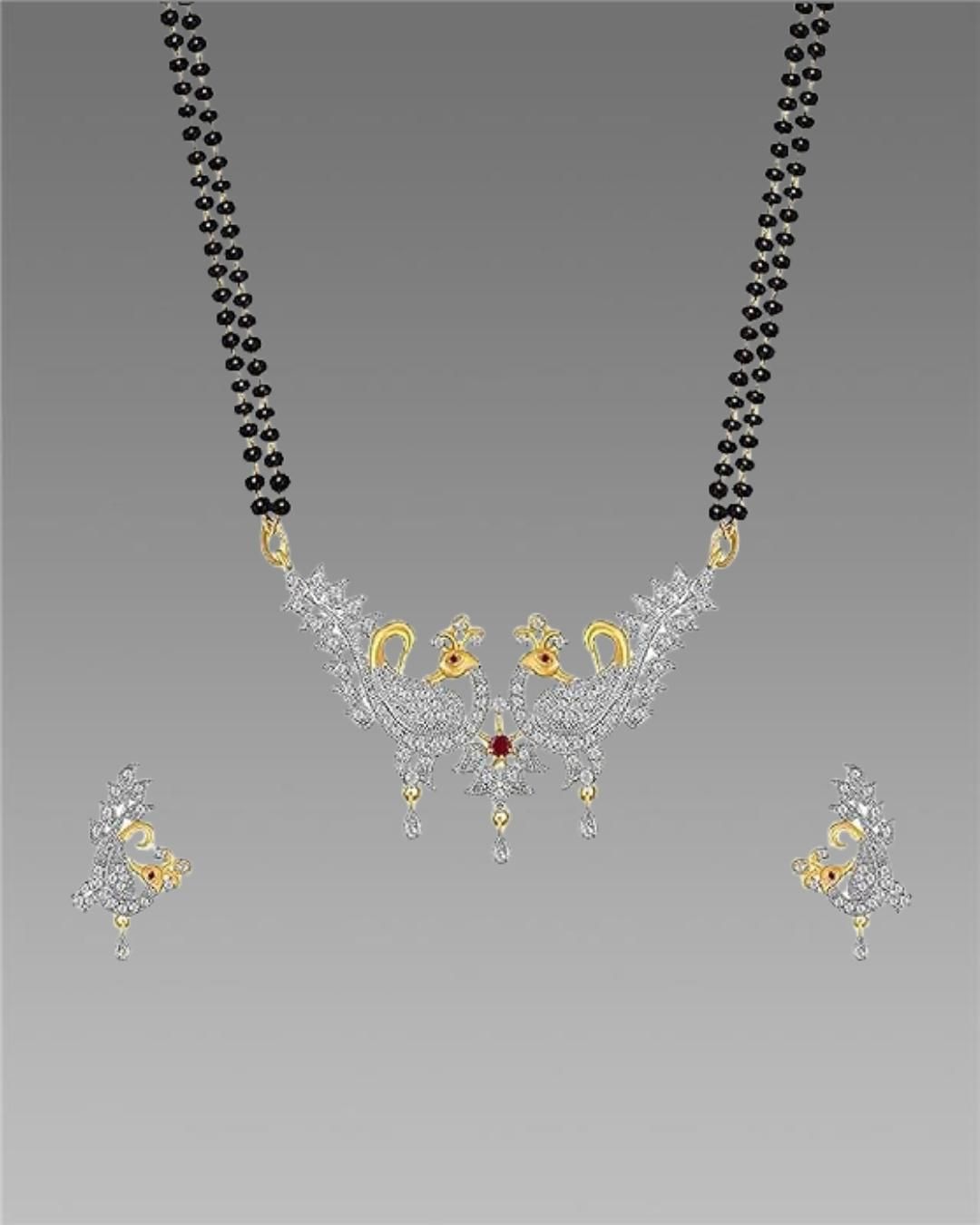 RoyalGleam™ American Diamond Alloy Mangalsutra – Timeless Elegance & Grace