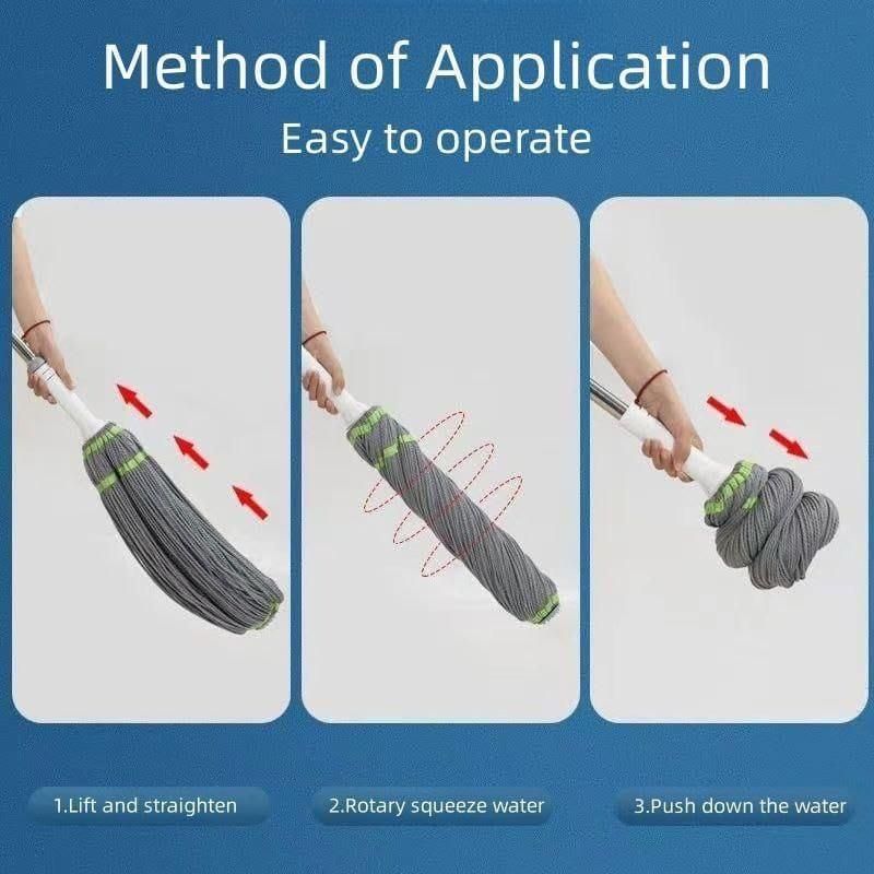TwistEase™ Easy Squeeze Mop – Hands-Free Floor Cleaning
