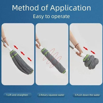 TwistEase™ Easy Squeeze Mop – Hands-Free Floor Cleaning