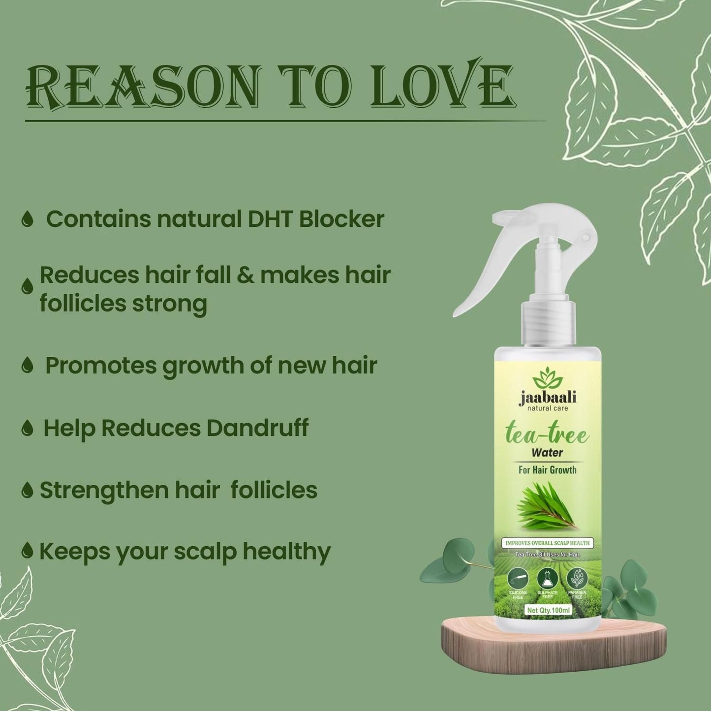 GrowRoot™ Tea Tree Hair Mist – Boost Hair Growth & Scalp Health Naturally
