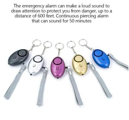 SafeAlert™ Personal Alarm Keychain – Emergency Safety Siren with LED Light