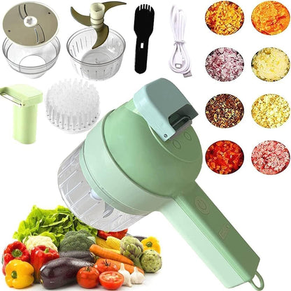 ChopEase™ 4-in-1 Wireless Handy Electric Vegetable Chopper – Portable Food Processor