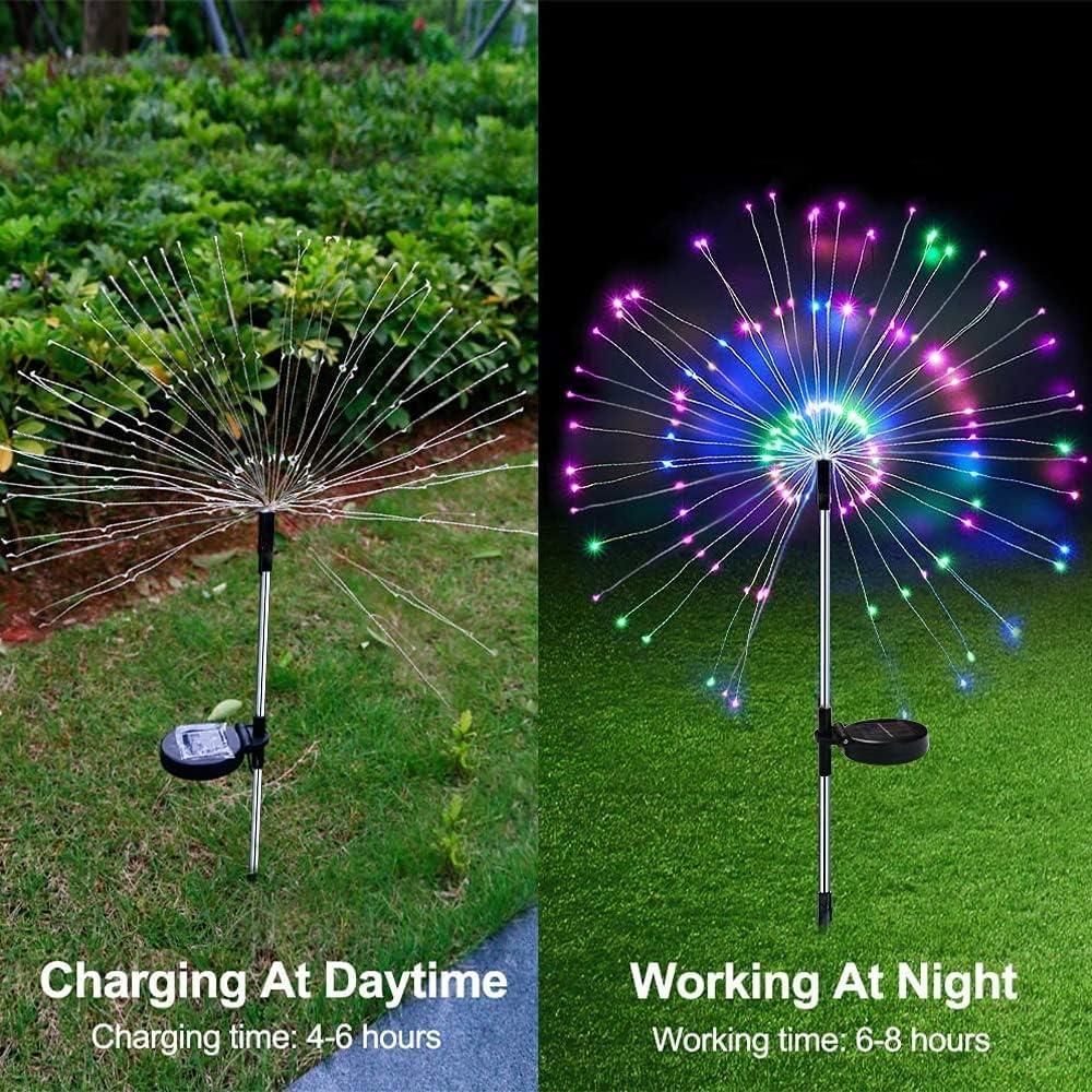 SolarGlow™ Firework LED Garden Lights – Waterproof, Solar-Powered & Dazzling Outdoor Decor