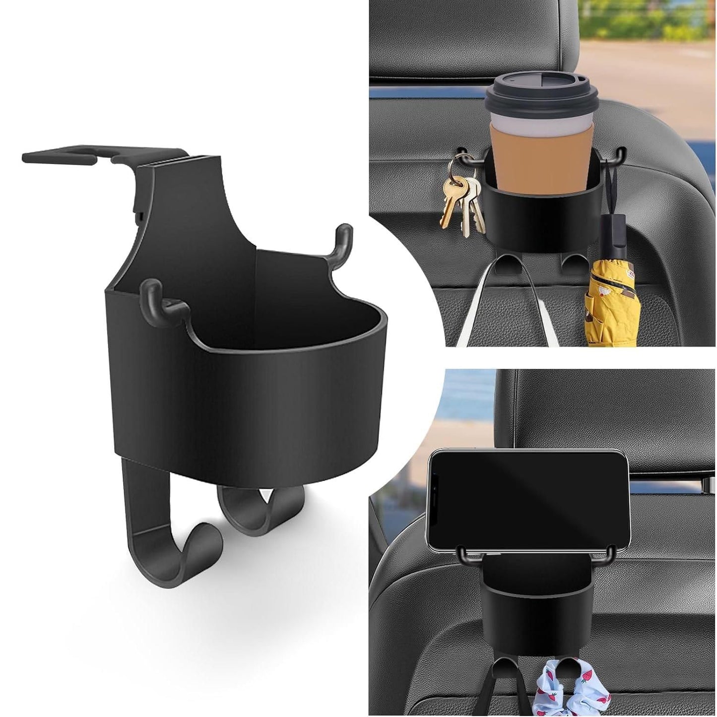 FlexiHold™ Multifunctional Hanging Storage Cup & Mobile Holder – Space-Saving Organizer