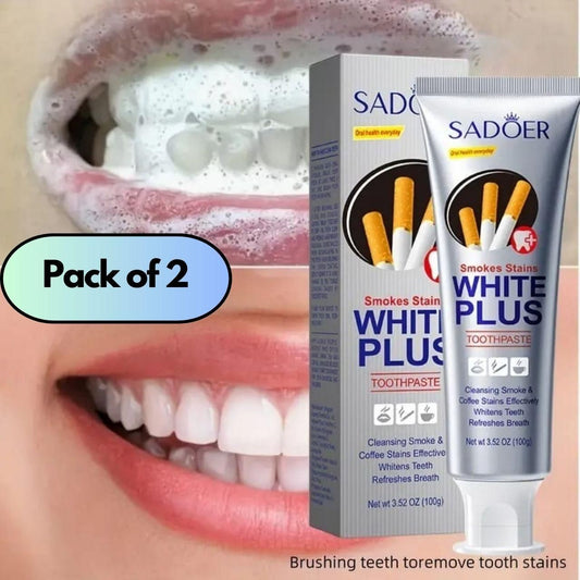 BrightSmile™ Stain-Removal Toothpaste – Instantly Whitens Teeth (Pack of 2)