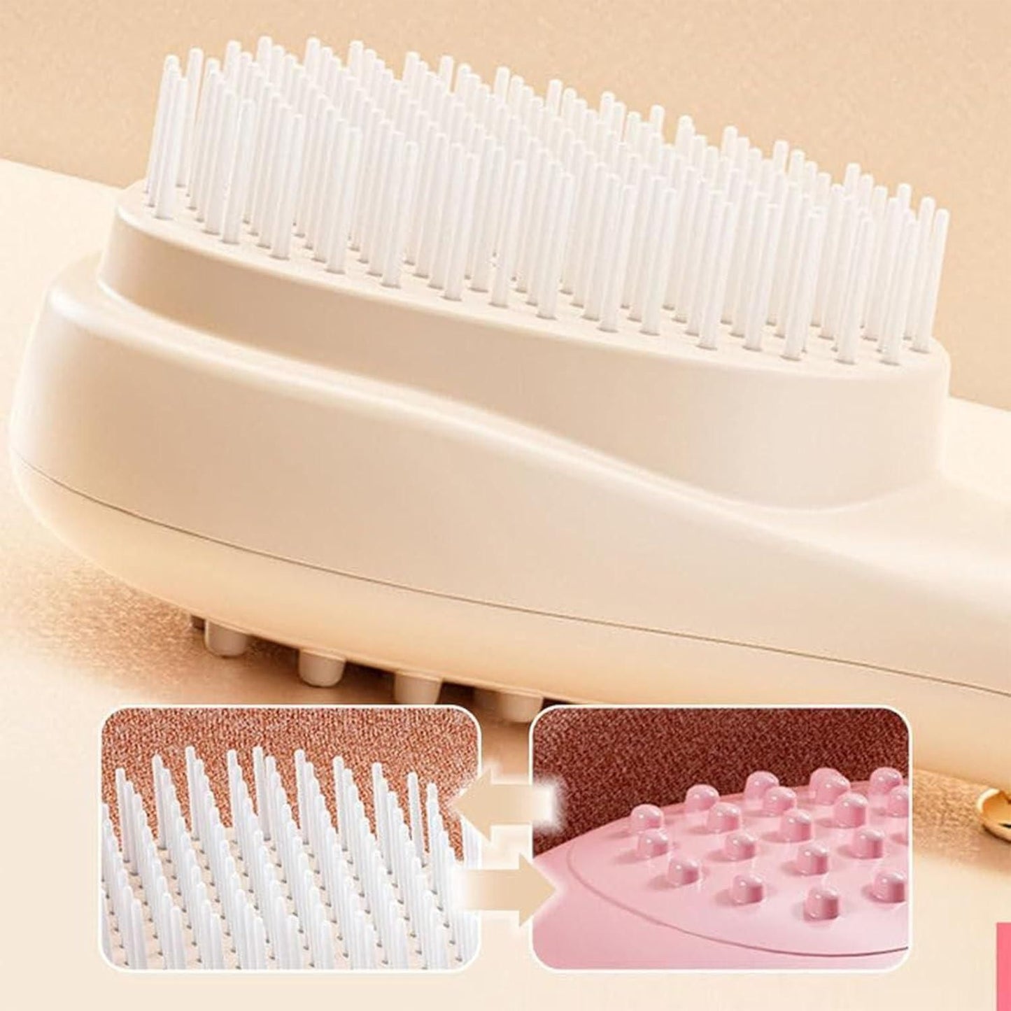 HairEase™ Retractable Scalp Massage Comb – Easy Cleaning & Smooth Detangling