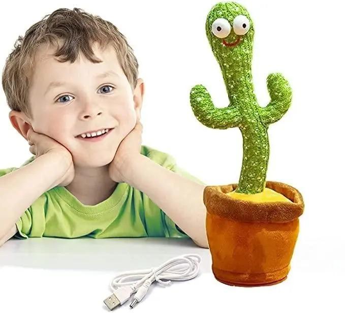 GroovyCactus™ LED Dancing & Talking Cactus Toy – Fun, Music & Mimicry for Kids