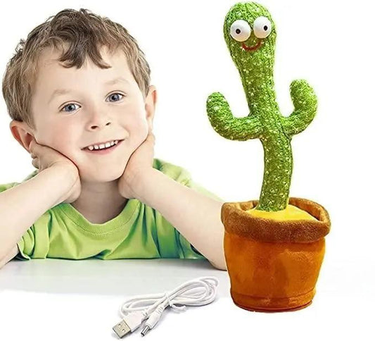 GroovyCactus™ LED Dancing & Talking Cactus Toy – Fun, Music & Mimicry for Kids