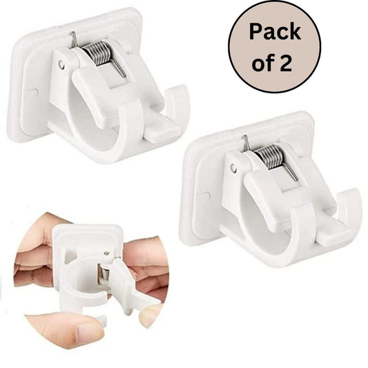 GripLock™ Self-Adhesive Wall Mount Clip – No-Drill, Heavy-Duty Hook for Instant Storage