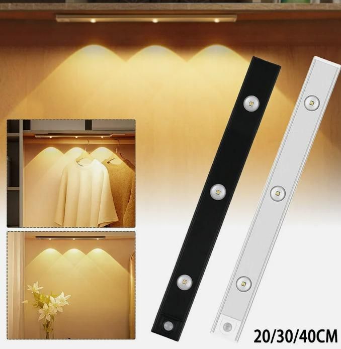 LumiSense™ LED Motion Sensor Cabinet Light – USB Rechargeable & Wireless