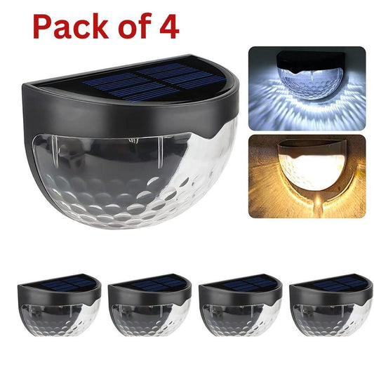 SolarGlow™ Outdoor Fence Lights (Pack of 4) – Auto-On, Zero Electricity Cost