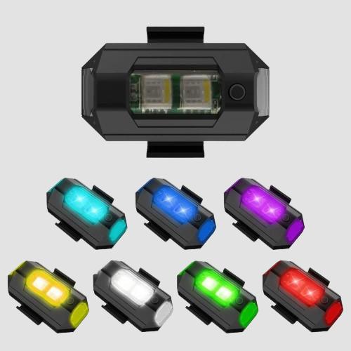 GlowBeam™ 7-Color LED Strobe Light – USB Rechargeable, Multi-Mode Signal & Safety Light