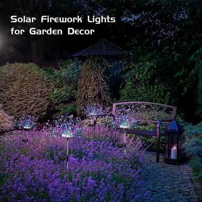 SolarGlow™ Firework LED Garden Lights – Waterproof, Solar-Powered & Dazzling Outdoor Decor