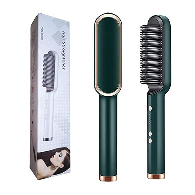 SilkyStraight™ Professional Electric Hair Straightener Brush – Instant, Frizz-Free Hair