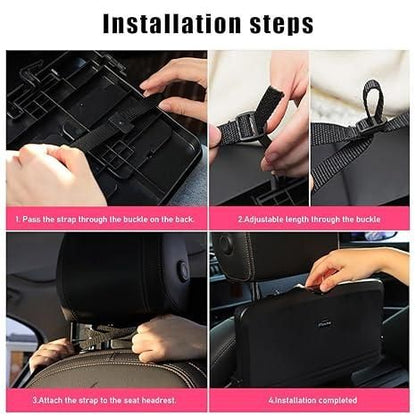 AutoTray™ Car Travel Foldable Dining & Food Tray – Compact & Adjustable Car Table