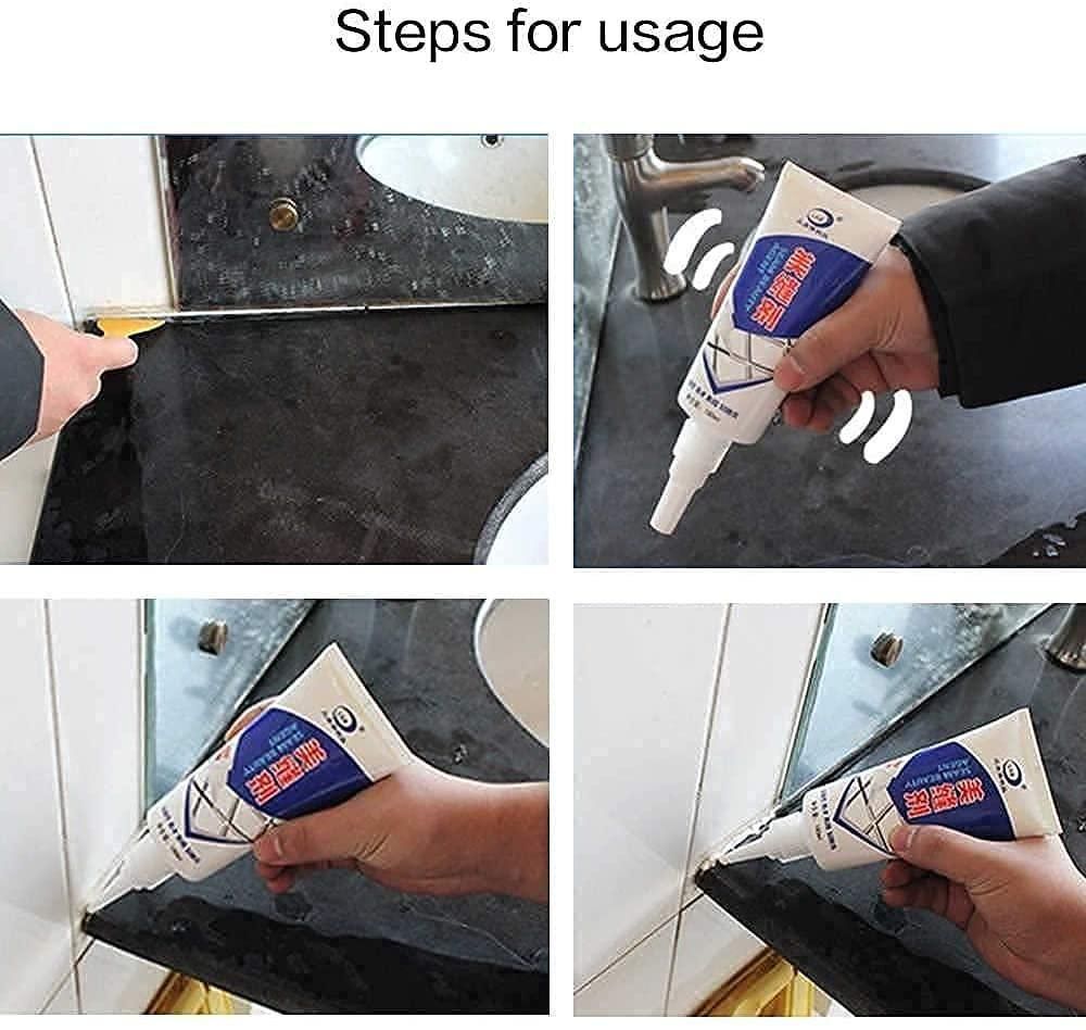 SealPro™ Tile Grout Sealant Adhesive Tube – Quick Fix for Cracks, Gaps & Mold