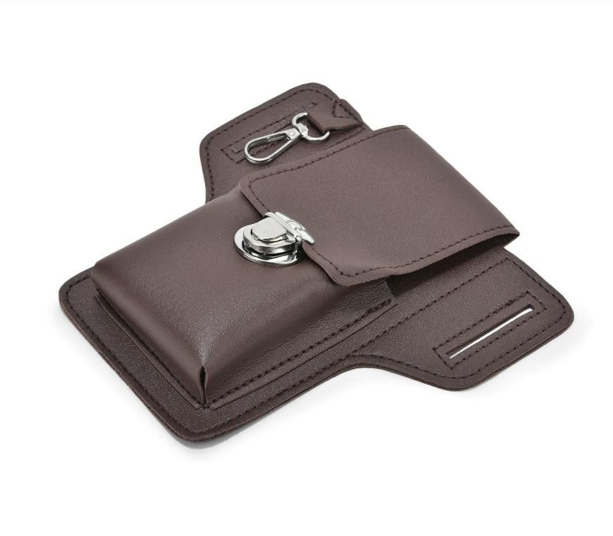 LeatherGuard™ Hands-Free Belt Pouch – Secure & Stylish Phone Case for Men