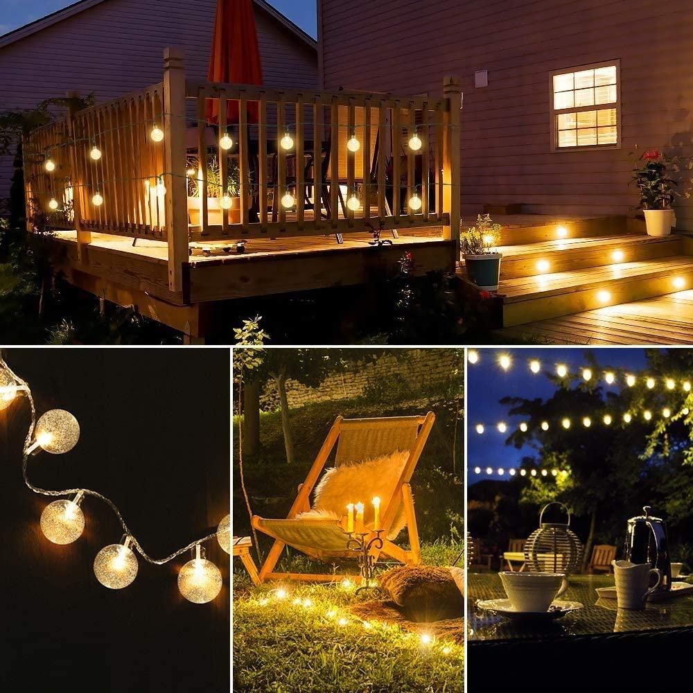 LumiGlow™ 16 LED Crystal Ball String Lights – Magical Ambience for Every Space