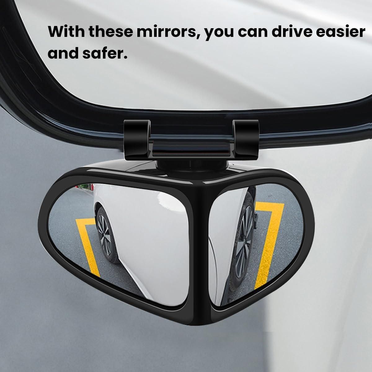 ClearView™ Adjustable Car Auxiliary Rearview Mirror – Wide-Angle Blind Spot Mirror