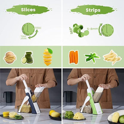 SliceMaster™ All-in-1 Multi-Purpose Mandoline Slicer – Precision Kitchen Cutter