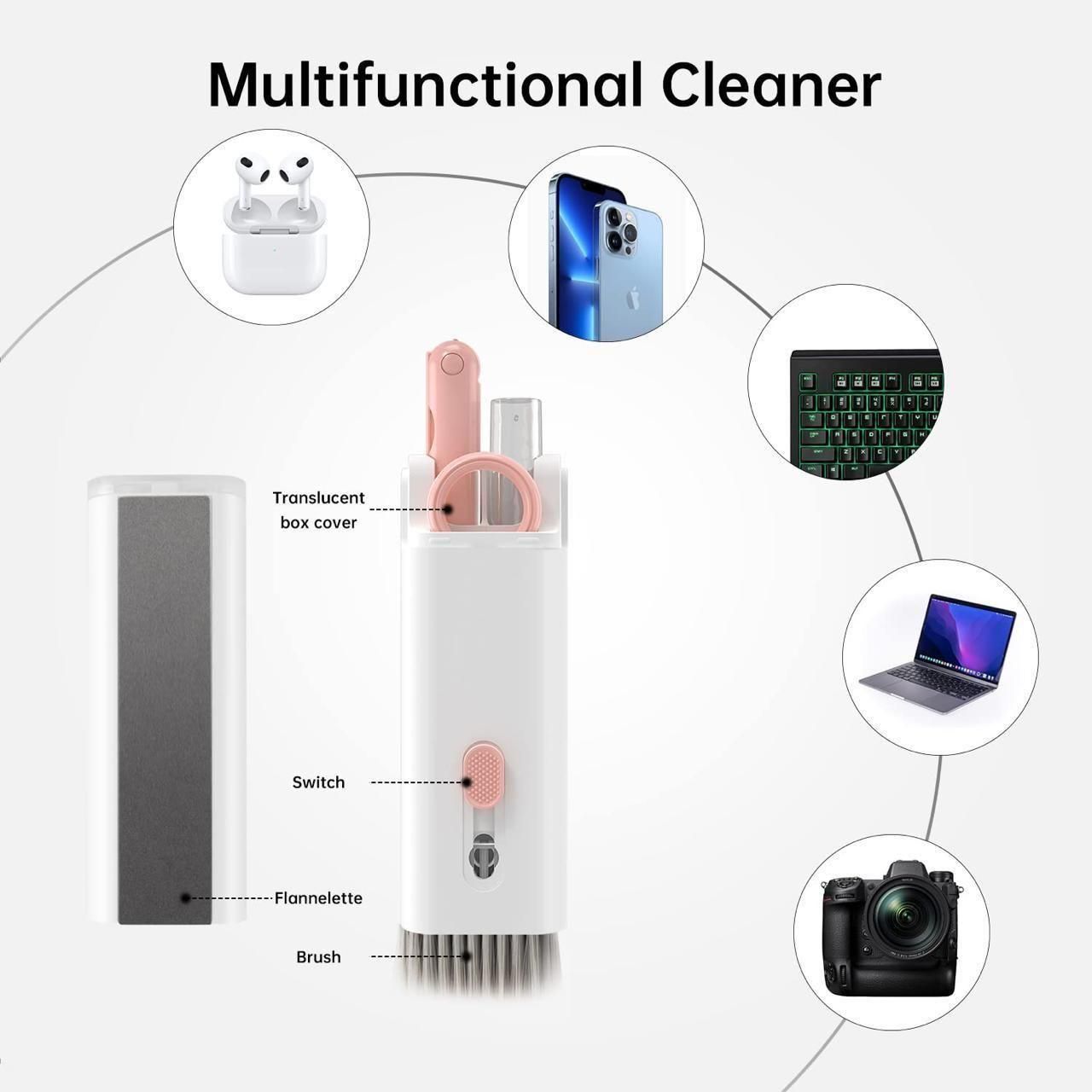 GadgetPro™ 7-in-1 Electronic Cleaning Kit – Keep Your Devices Spotless & Like New