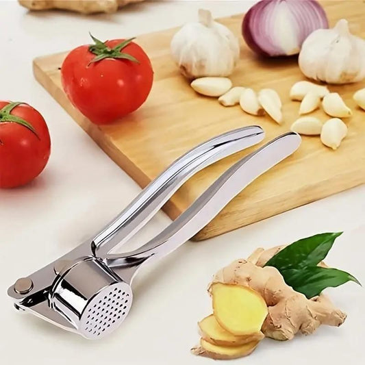 CrushMate™ Manual Aluminum Garlic Crusher & Ginger Mincer – Effortless Kitchen Prep
